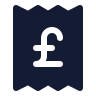 Receipt Pound Sterling icon preview
