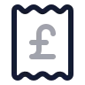 Receipt Pound Sterling icon preview