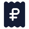 Receipt Russian Ruble icon preview