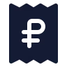 Receipt Russian Ruble icon preview