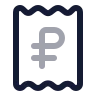 Receipt Russian Ruble icon preview