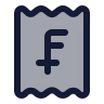 Receipt Swiss Franc icon preview