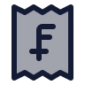 Receipt Swiss Franc icon preview
