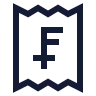 Receipt Swiss Franc icon preview