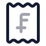 Receipt Swiss Franc icon preview