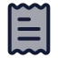 Receipttext icon with duotone rounded style
