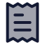 Receipttext icon with duotone standard style