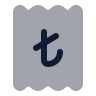 Receipt Turkish Lira icon preview