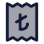 Receiptturkishlira icon with duotone standard style