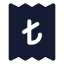 Receiptturkishlira icon with solid standard style
