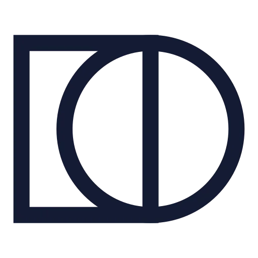 Rectangle Circle Icon in Stroke Sharp style