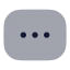 Rectangleellipsis icon with bulk rounded style