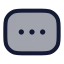 Rectangleellipsis icon with duotone rounded style