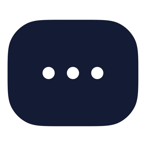 Rectangle Ellipsis Icon in Solid Rounded style