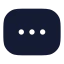 Rectangleellipsis icon with solid rounded style