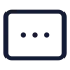 Rectangleellipsis icon with stroke standard style