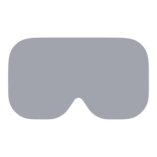 Rectangle Goggles Icon in Bulk Rounded style