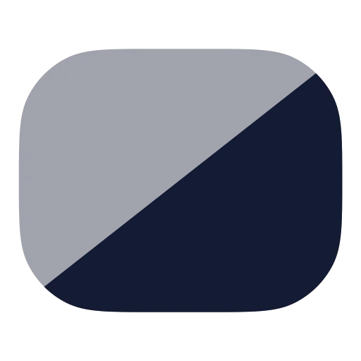 Rectangle Horizontal Icon in Bulk Rounded style