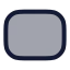 Rectanglehorizontal icon with duotone rounded style