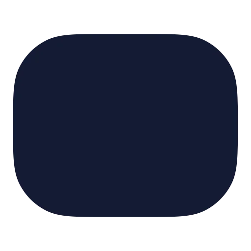 Rectangle Horizontal Icon in Solid Rounded style