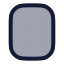 Rectanglevertical icon with duotone rounded style