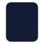Rectanglevertical icon with solid standard style