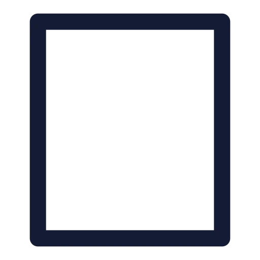 Rectangle Vertical Icon in Stroke Sharp style
