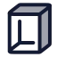 Rectangular icon with duotone rounded style