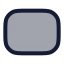 Rectangular icon with duotone rounded style