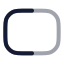 Rectangular icon with twotone rounded style
