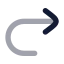 Redo icon with bulk rounded style