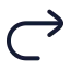 Redo icon with duotone rounded style