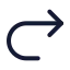 Redo icon with stroke standard style
