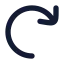 Redo icon with solid rounded style