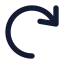 Redo icon with solid standard style