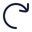 Redo icon with stroke rounded style