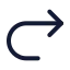 Redo icon with duotone standard style