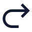 Redo icon with solid sharp style