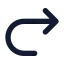 Redo icon with solid standard style