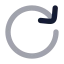 Redo icon with bulk rounded style