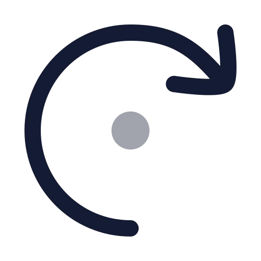 Redo Dot Icon in Twotone Rounded style