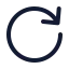 Redo icon with stroke standard style