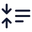 Reduceparagraph icon with duotone standard style