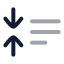 Reduceparagraph icon with twotone rounded style