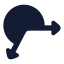 Reflex icon with solid rounded style
