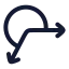 Reflex icon with stroke rounded style