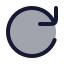 Refresh icon with duotone rounded style
