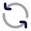 Refresh icon with bulk rounded style