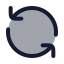Refresh icon with duotone rounded style