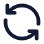 Refresh icon with solid standard style